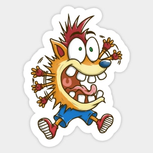 SCREAMING BANDICOOT Sticker